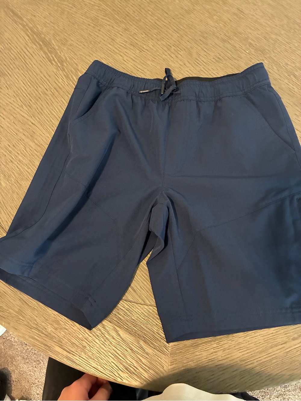 Gerry Men's Navy Athletic Shorts with Red Logo Tag